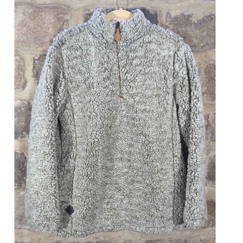 Simply‎ Southern Top Woman's Medium Gray Fleece Cozy Warm Winter Layering